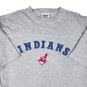 Vintage Cleveland Indians Lee Sport T-Shirt Men's XL Stitched Logo MLB Baseball